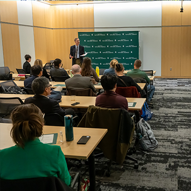 Photo of a classroom presentation